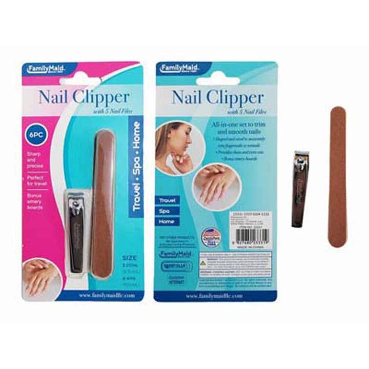 Set di 6 Tagliaunghie e Lime per la vendita all'ingrosso da parte di Deluxe Import Trading