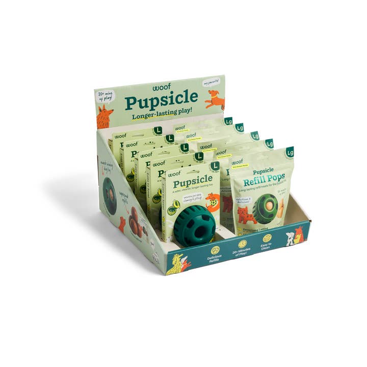 Woof - Wholesale Pet Chew Toy - Dog - Pupsicle PDQ Display1