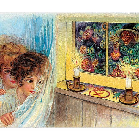 Laughing Elephant - Wholesale Postcard Set - Halloween Postcard Box - 36 Unique Vintage Postcards1