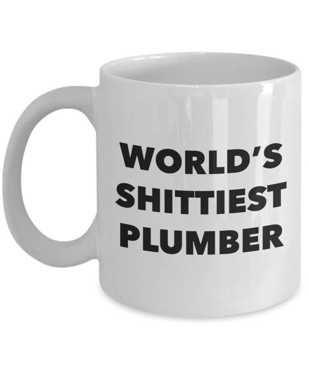 CustomHappy - Wholesale Coffee Mug - Plumber Coffee Mug - World's Shittiest Plumber0