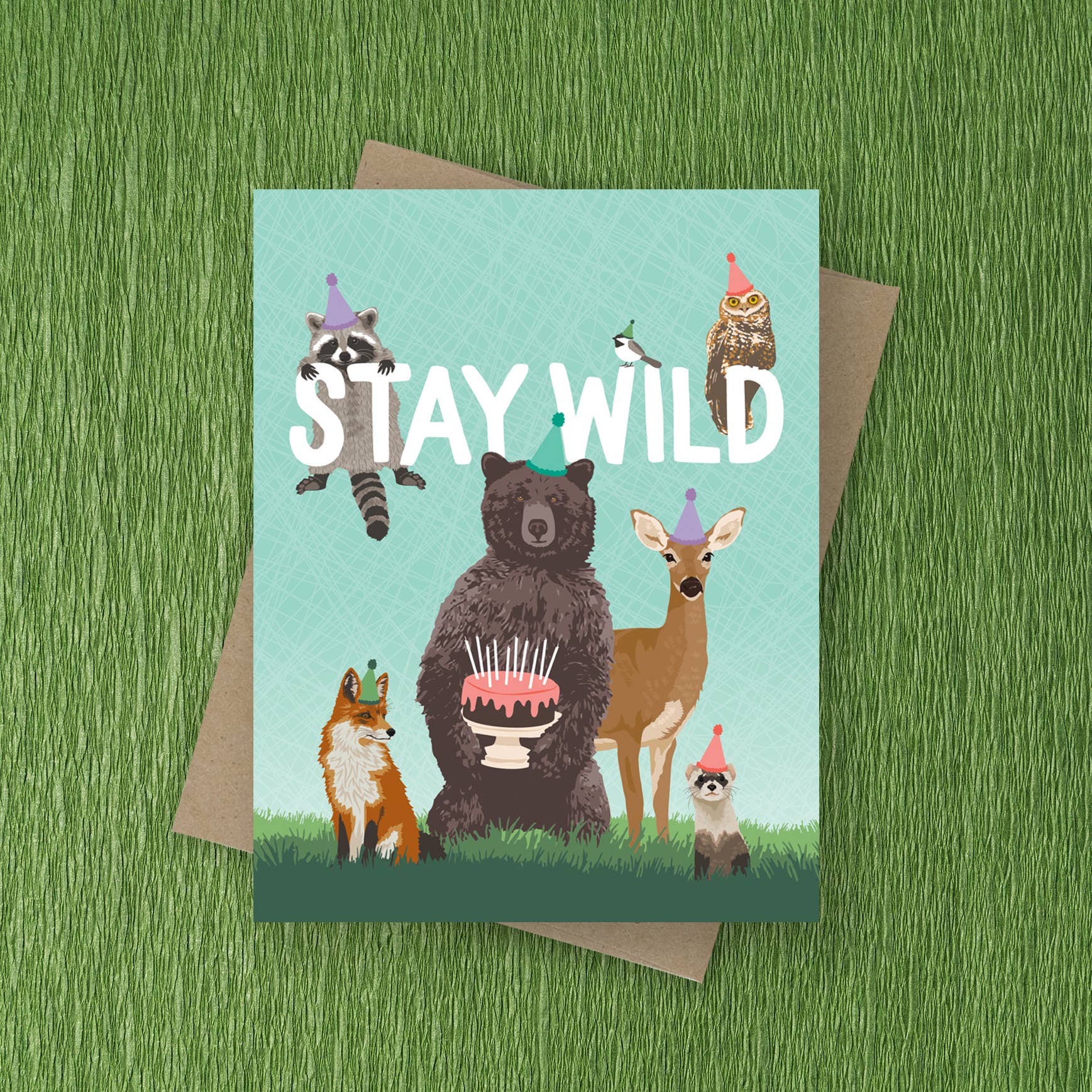 Modern Printed Matter - Wholesale Birthday Card - Stay Wild Birthday Card1