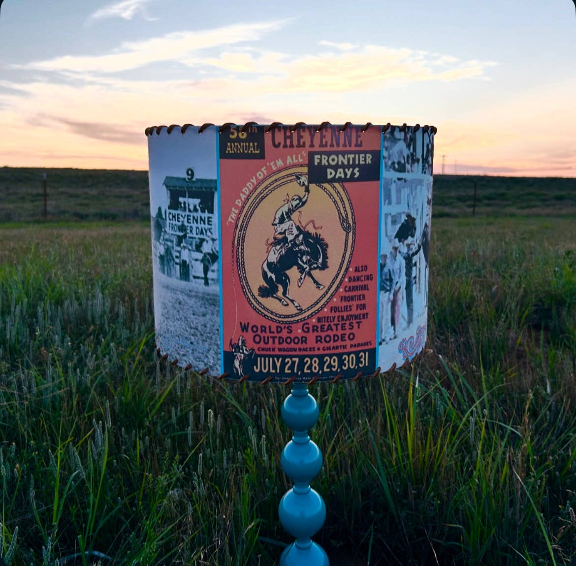 Red Dirt Ranch Clothing Company - Wholesale Lamp Shade - Lampshade Cheyenne Frontier Days 19550
