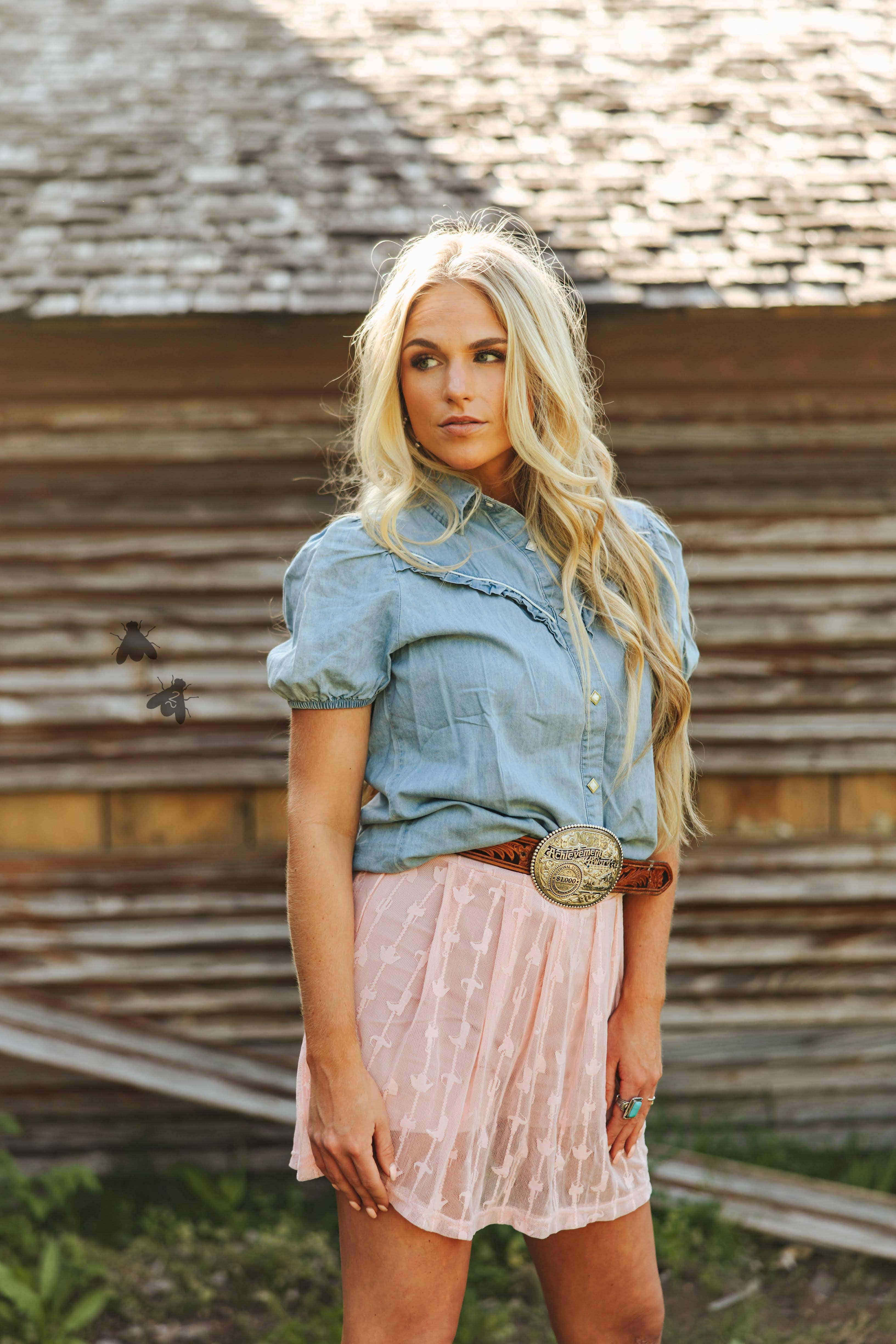 2 Fly Co - Wholesale Skort - Women's - LINGO LACE SKORT *DUSTY ROSE7