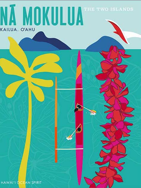 NA MOKULUA impresión para venta al por mayor de Suzanne Jennerich