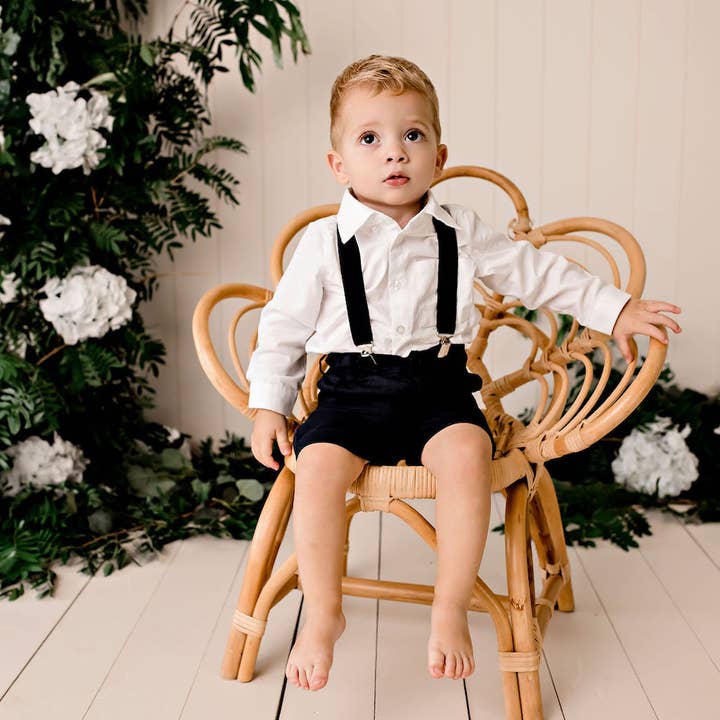 Designer Kidz - Wholesale Suspenders - Kids - Bradley Boys Suspenders - Navy