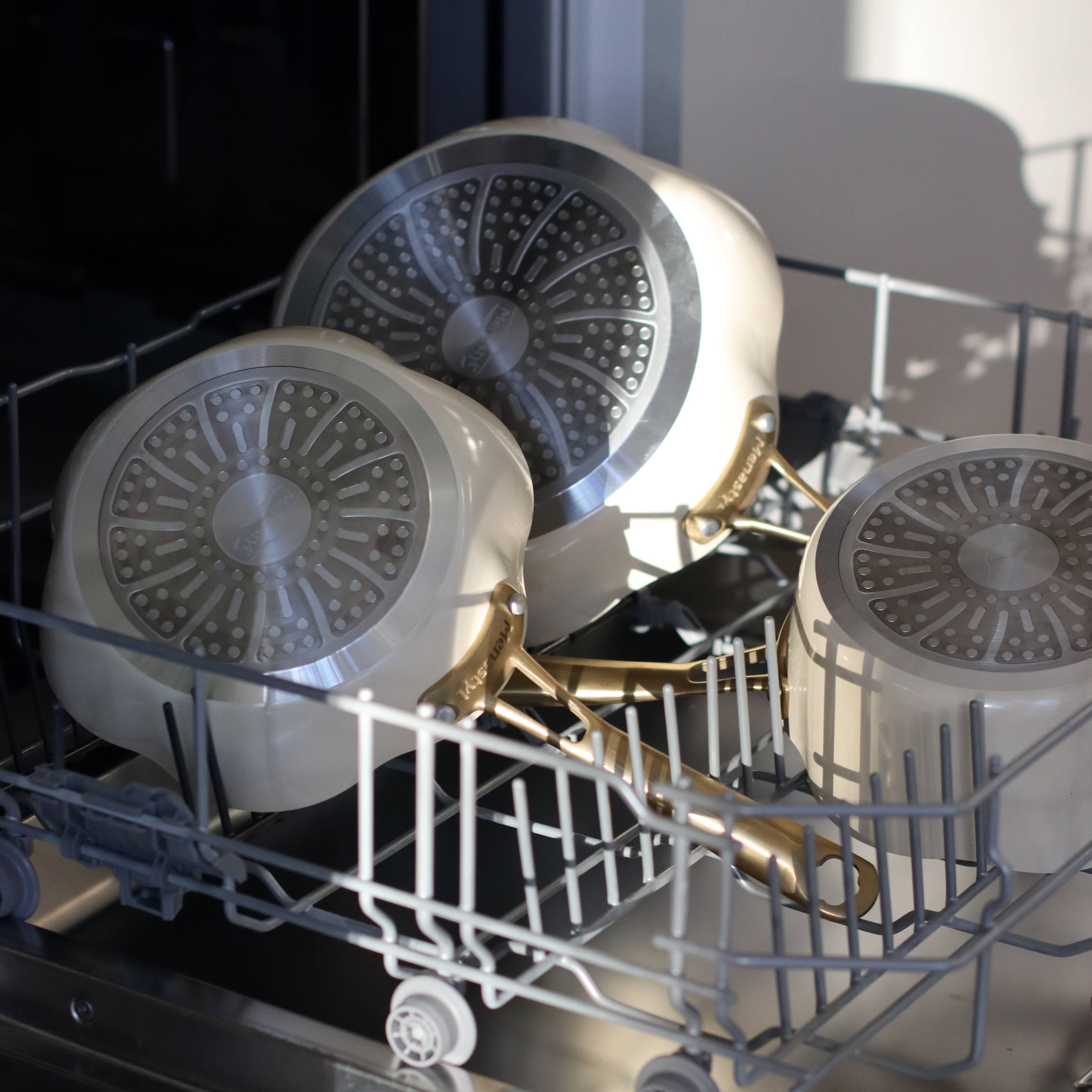 Menastyl - Wholesale Pan - Dahlia pan 26cm in recycled aluminum beige4