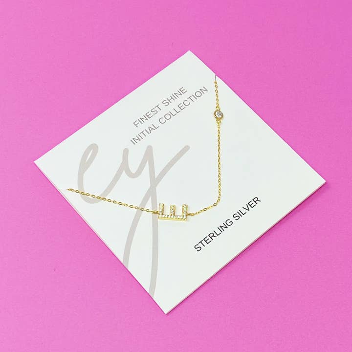 Ellison+Young - Wholesale Pendant/Charm Necklace - Finest Shine Initial Sterling Silver Necklace5