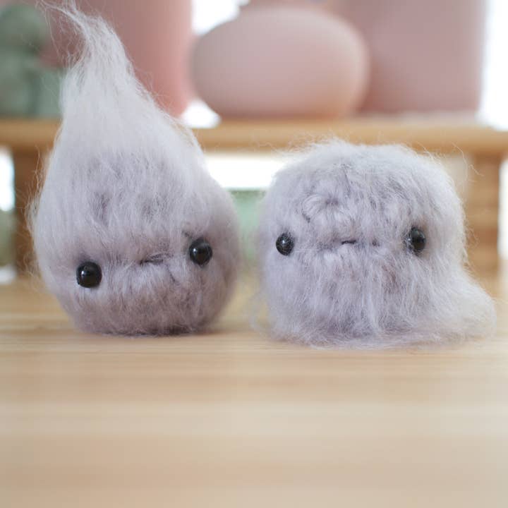 Bola de estresse crochet - acessório de mesa cinza fofo por atacado de Mohu