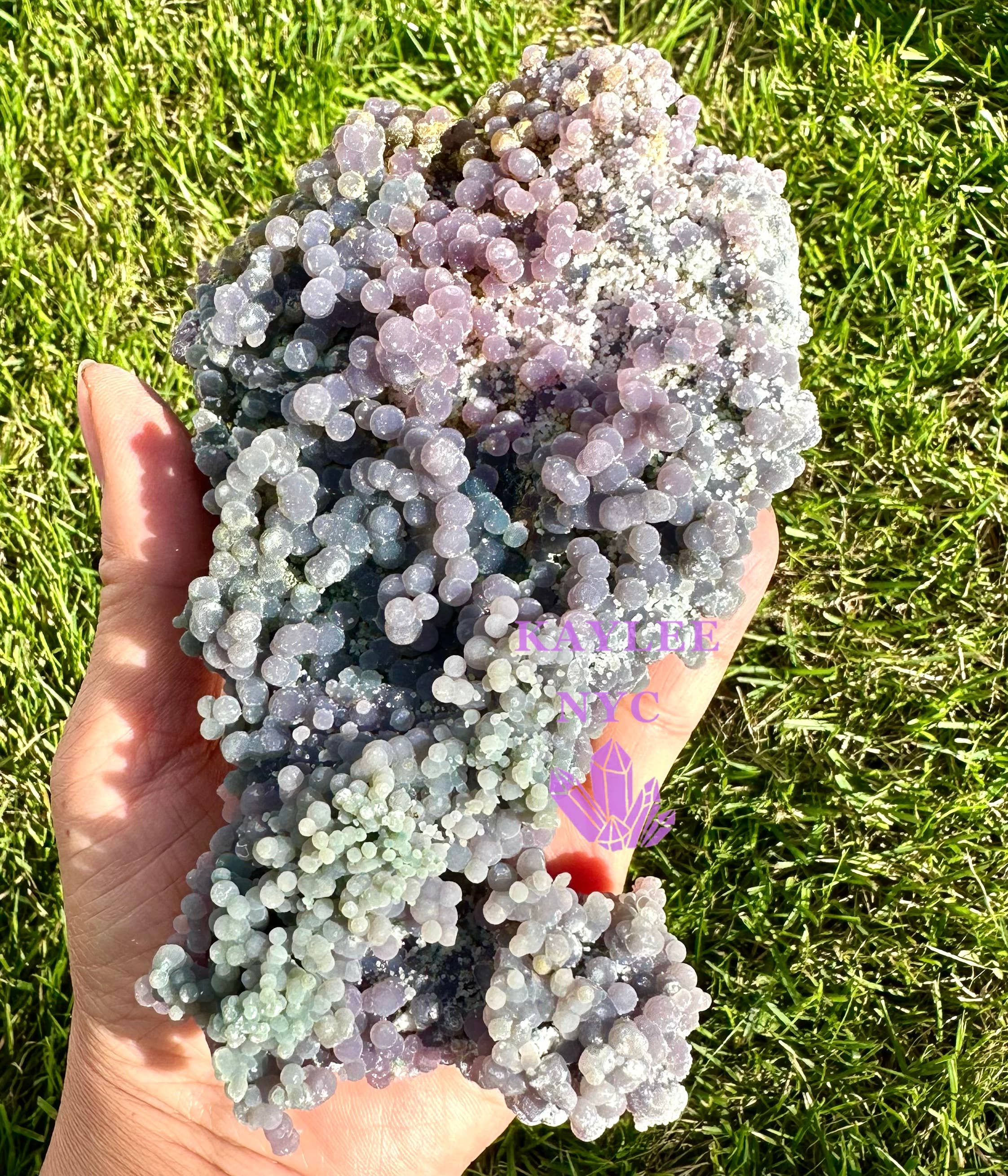 KayleeNYC - Wholesale Spiritual Stone/Crystal - 5-6 pcs Natural Grape Agate Raw Crystal9