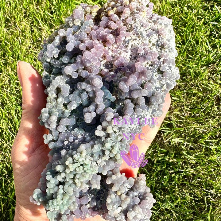 KayleeNYC - Wholesale Spiritual Stone/Crystal - 5-6 pcs Natural Grape Agate Raw Crystal9