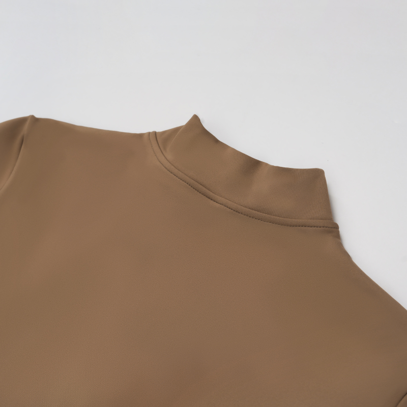 WONDERXFANS – wholesale Unitard – Women′s – Stand-up collar+half-zip sports jumpsuit17