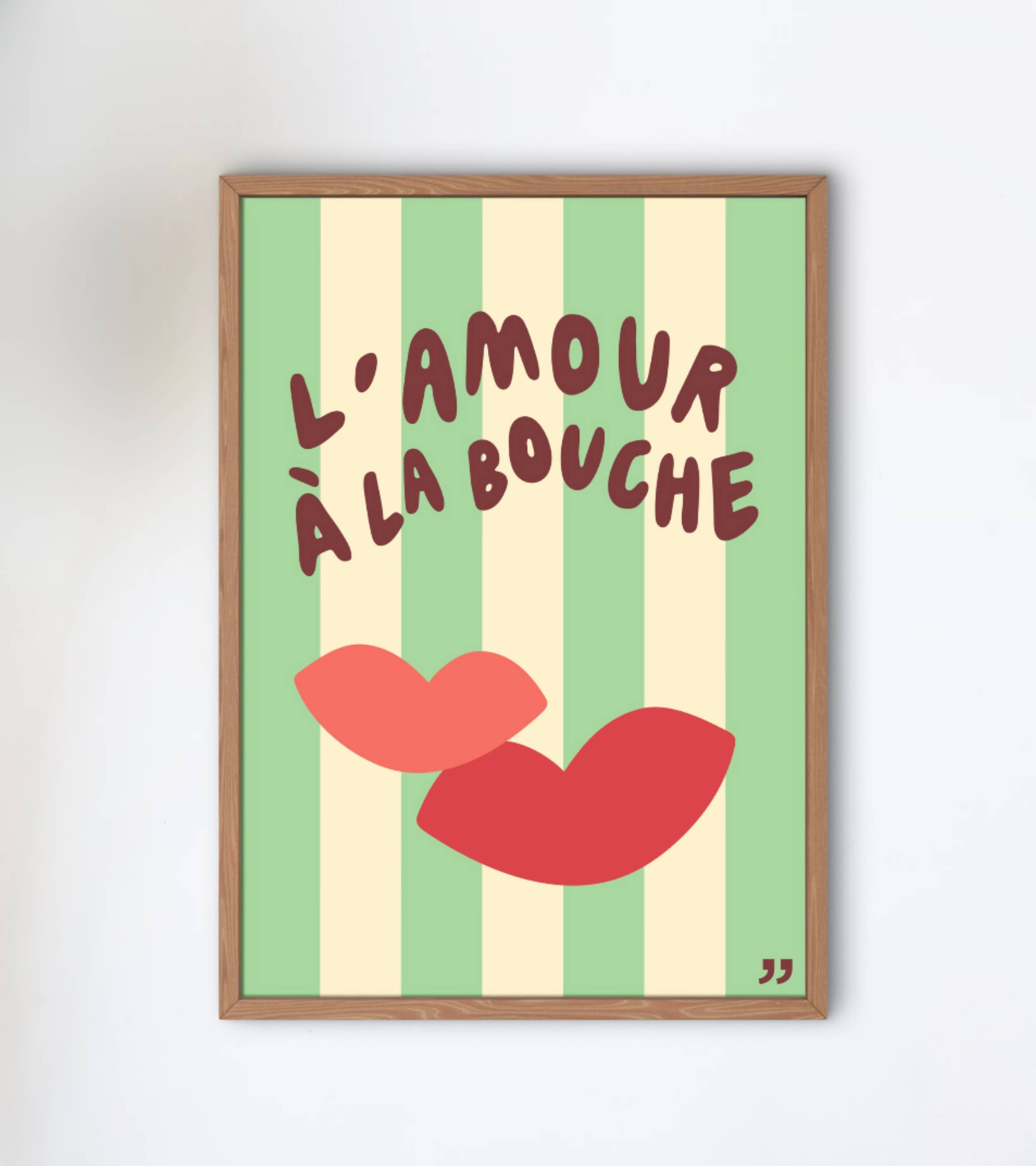 L'expressionist – Großhandel Poster – Plakat Die Liebe am Mund