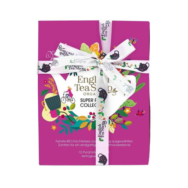English Tea Shop - Wholesale Tea Bags - Tea Gift Super Fruit Tea Organic 12 Tea Pyramids1
