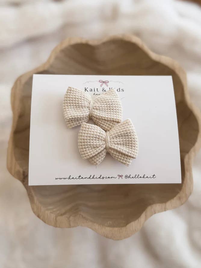 Oat waffle itty ♡ piggy set for wholesale by Kait + Kids