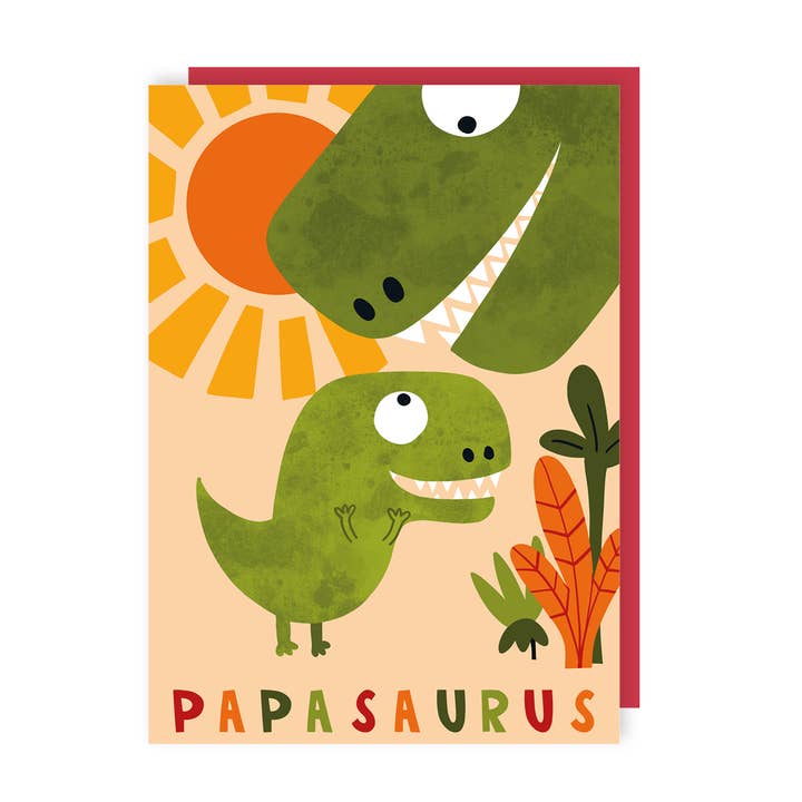 Papasaurus Father's Day Card for wholesale by Lucy Maggie Designs