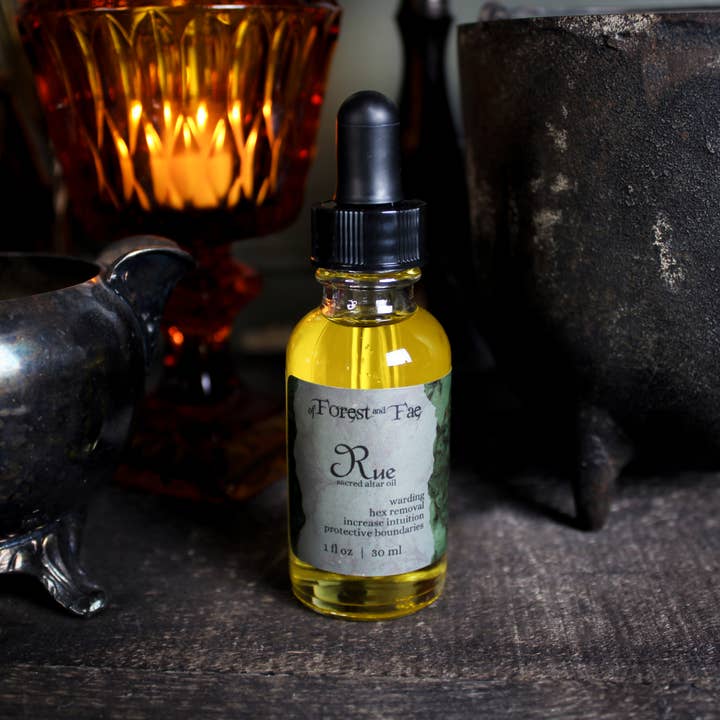 of Forest and Fae - Wholesale Meditation Supplies - Rue Sacred Altar Oil • Ritual Oil • Protection • Witchcraft1