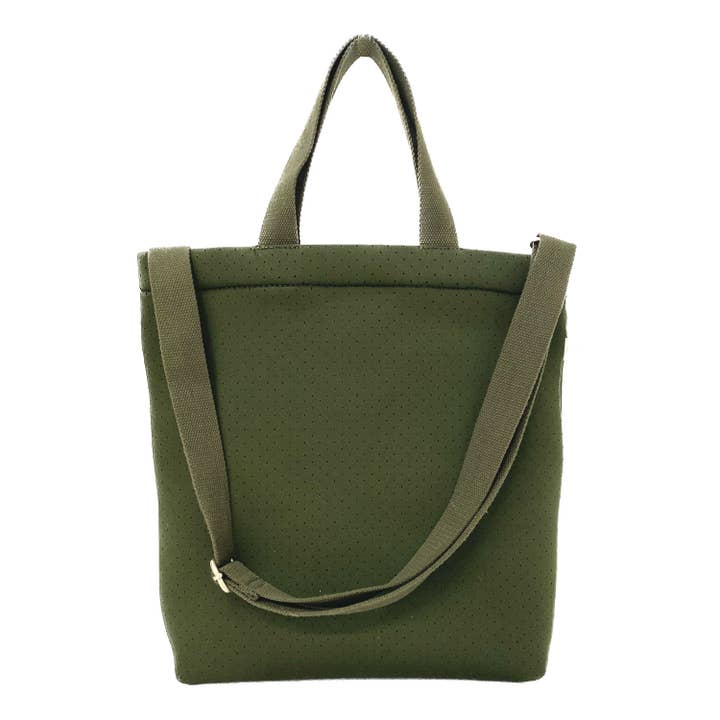 Neoprene Town Crossbody Bag - Olive for wholesale by Quilted Koala