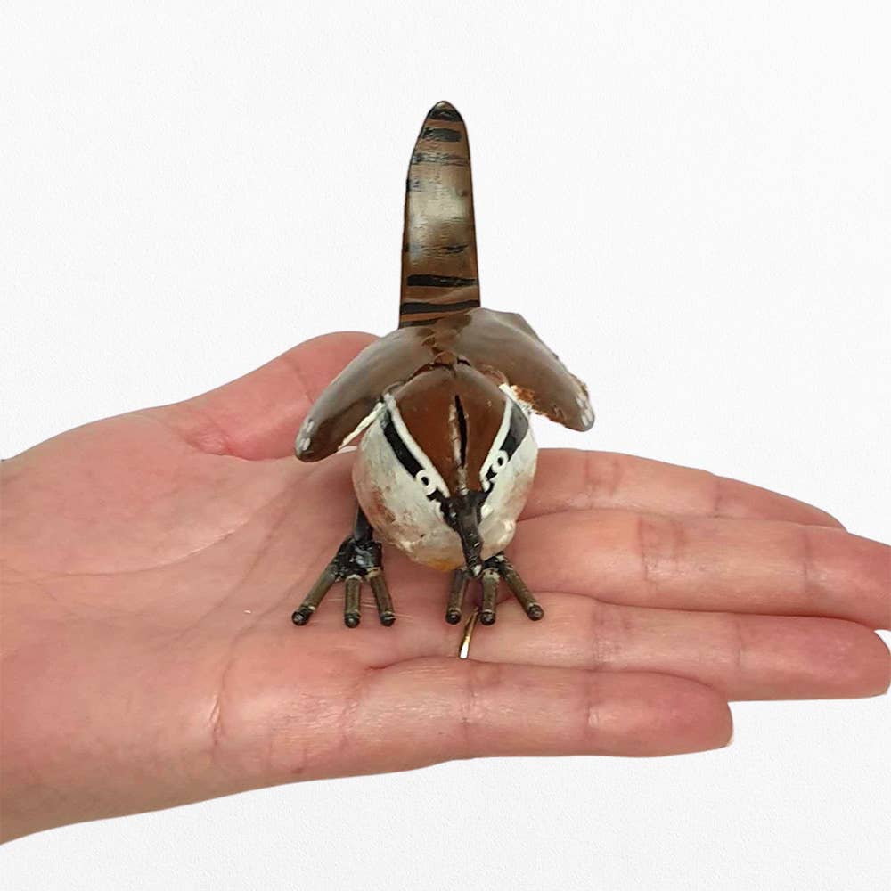 VIE - Wholesale Sculpture - Small Recycled Metal Bird Sculpture3