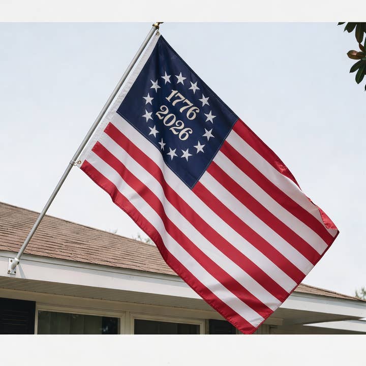 AGAS 250th Anniversary Flag 3x5 ft 400D Nylon- Besty Ross for wholesale by AGAS MFG INC