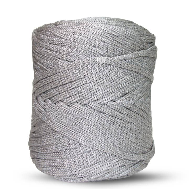 Poly Lurex Cord 5mm Silver Color for wholesale by Ganxxet, Inc.