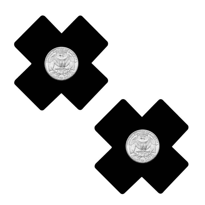 Niptees - Wholesale Nipple pasties – Women’s - Metallic X Cross Nipple Cover Pasties14