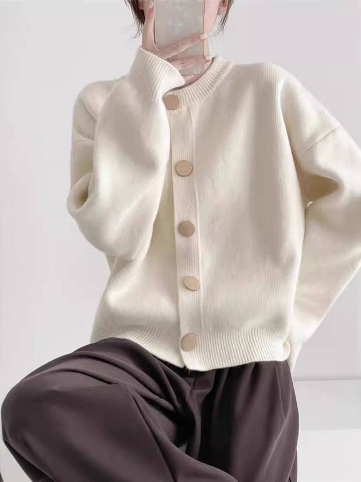 Marayn - Wholesale Cardigan – Women’s - Chic Knit Cardigan Korean Style Cozy Modern20