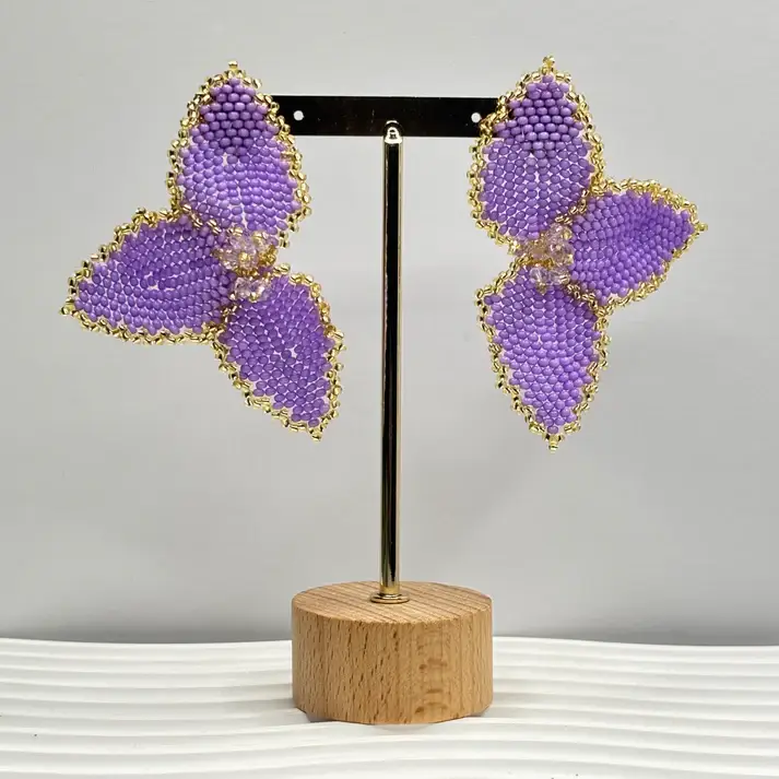 Bellalu Jewelry and Accessories - Wholesale Dangle Earrings - Half Flower Earrings – Modern Floral Statement Jewelry 10