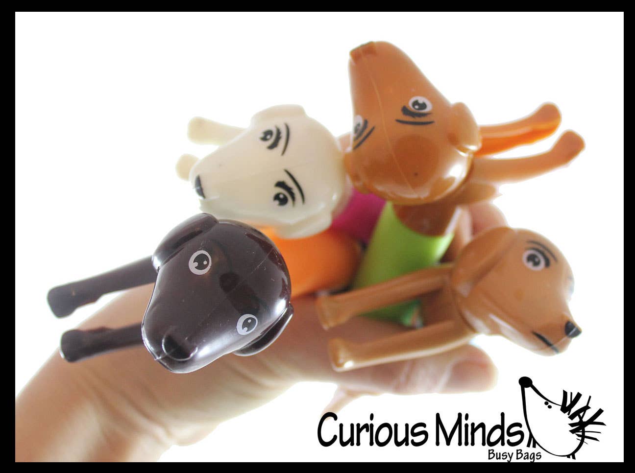 Curious Minds Toys - Venta al por mayor Pelota antiestrés - Niños - 1 bonito perro Weiner para tirar, con cierre a presión, con forma de animal expandible y flexible1