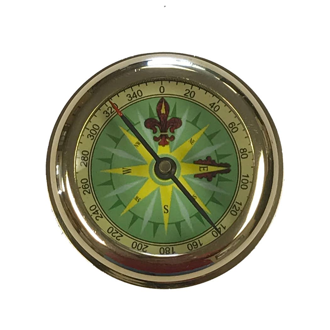 Madison Bay Co. - Historical Home Decor Reproductions – wholesale Navigational compass – Solid Polished Brass Nautical Paperweight Compass - 2-1/2"1