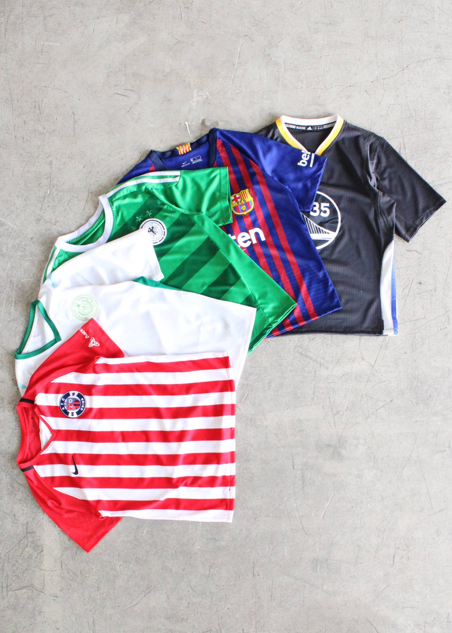American Recycled Clothing - Wholesale T-Shirt - Unisex - Cropped Soccer Jersey Bundle