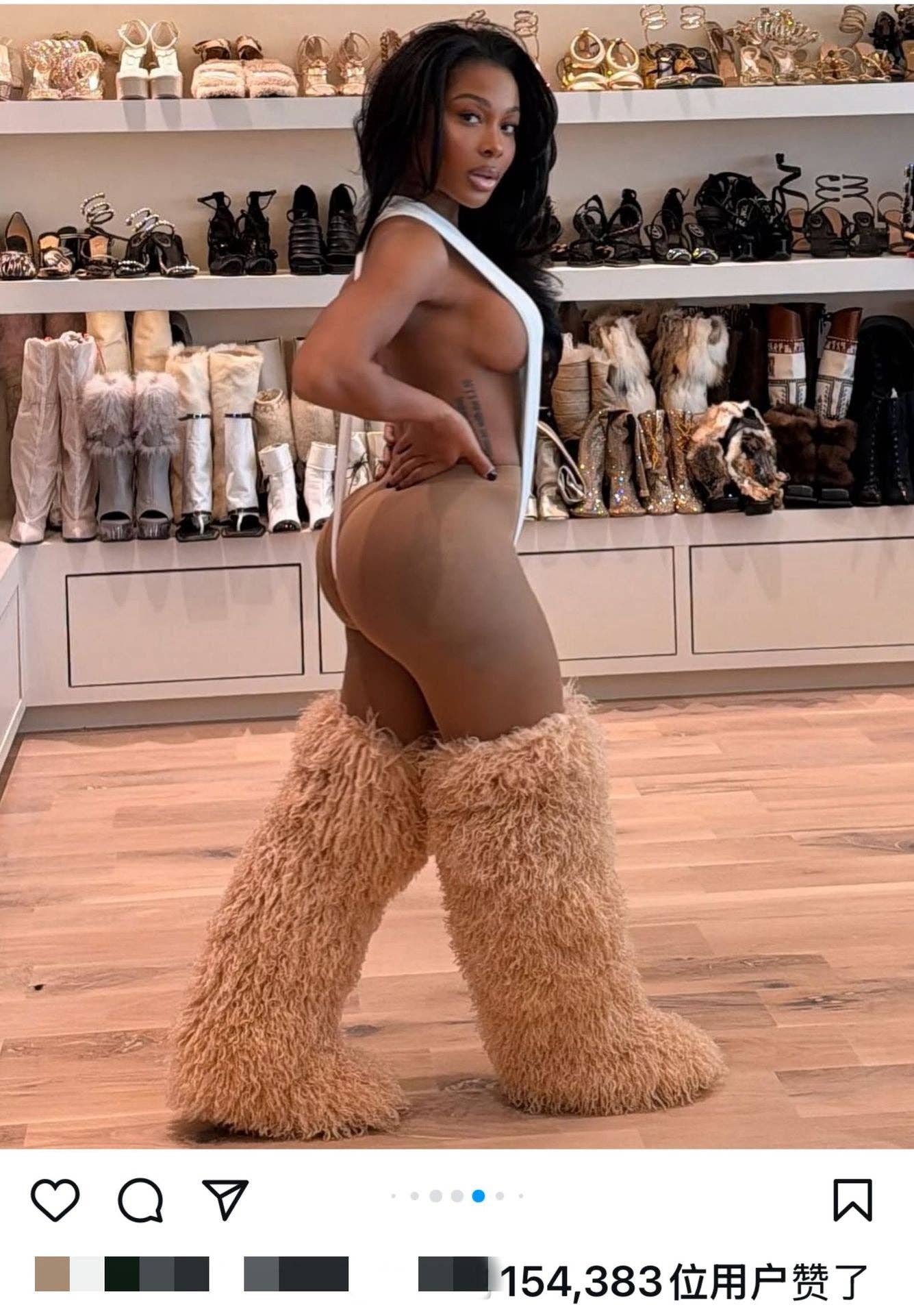 MB Fashion Wholesale - Wholesale Boots - Women's - EVERY FASHION Ultra-Shaggy Faux Fur Over-The-Knee Boots9