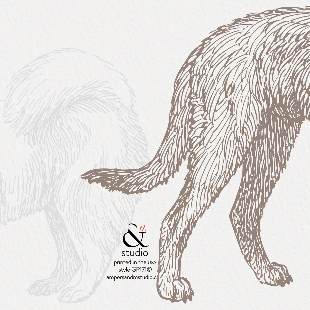 Ampersand M Studio - Wholesale Friendship Card - Thanks for Being a Friend Dog Greeting Card2