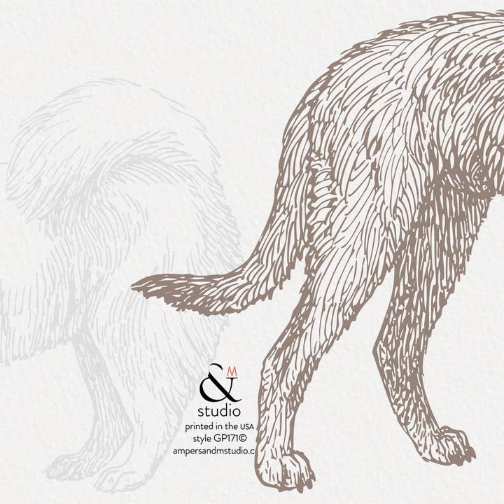 Ampersand M Studio - Wholesale Friendship Card - Thanks for Being a Friend Dog Greeting Card2