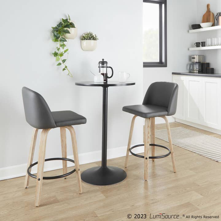 LumiSource and Grandview Gallery - Wholesale Stool - Toriano 26" Fixed Height Counter Stool Q - Set of 297