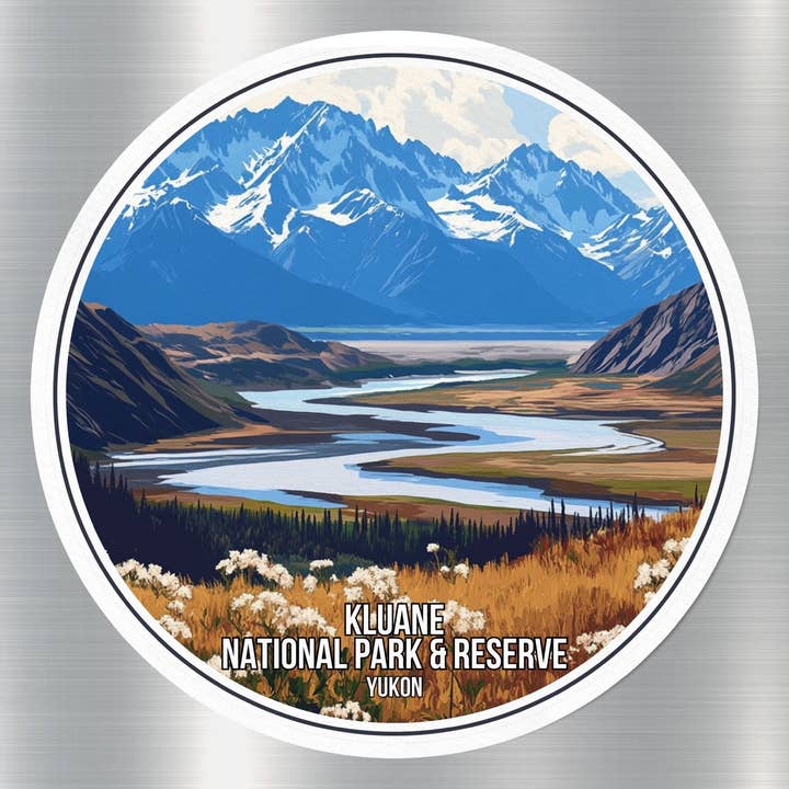 Kluane Yukon Canada National Park Sticker for wholesale by GraffMerch.com