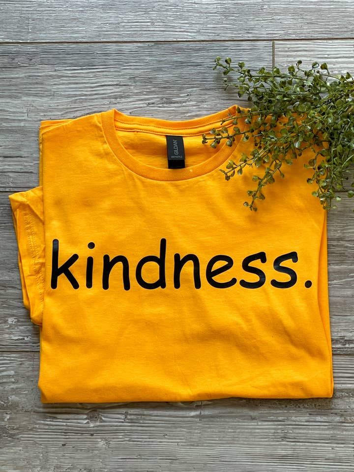 "kindness." T-Shirt for wholesale by Three Angels