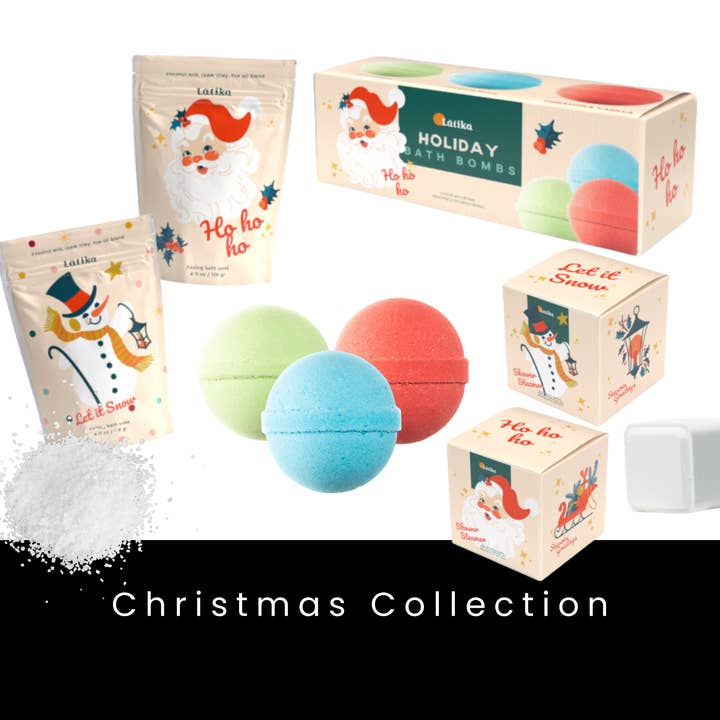 Latika Beauty - Wholesale Bath Soak/Milk - Christmas gifts - Santa Fizzing Bath Soak