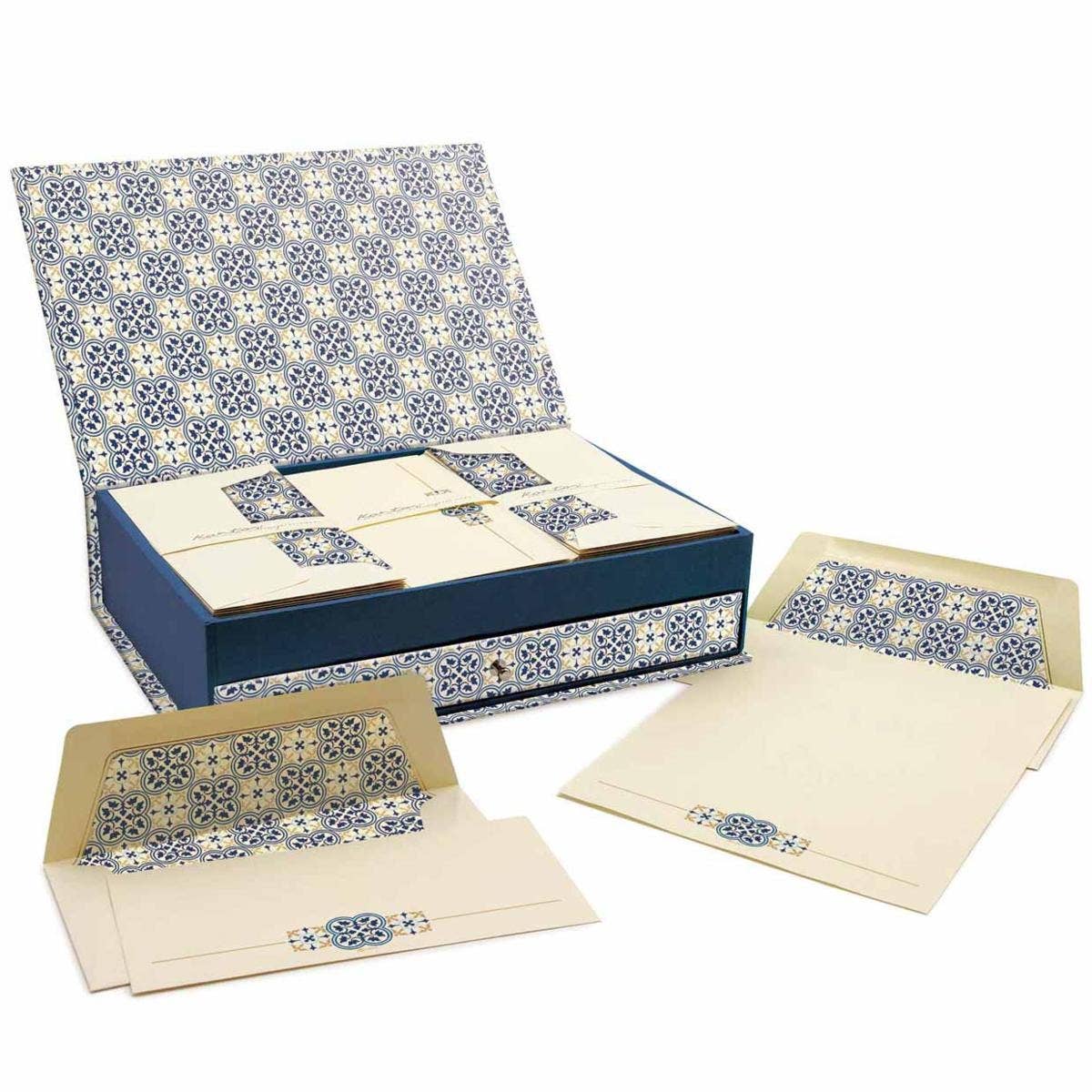 San Lorenzo Design - Venta al por mayor Conjunto de papelería y tarjetas - Caja de papelería de lujo, papelería italiana1