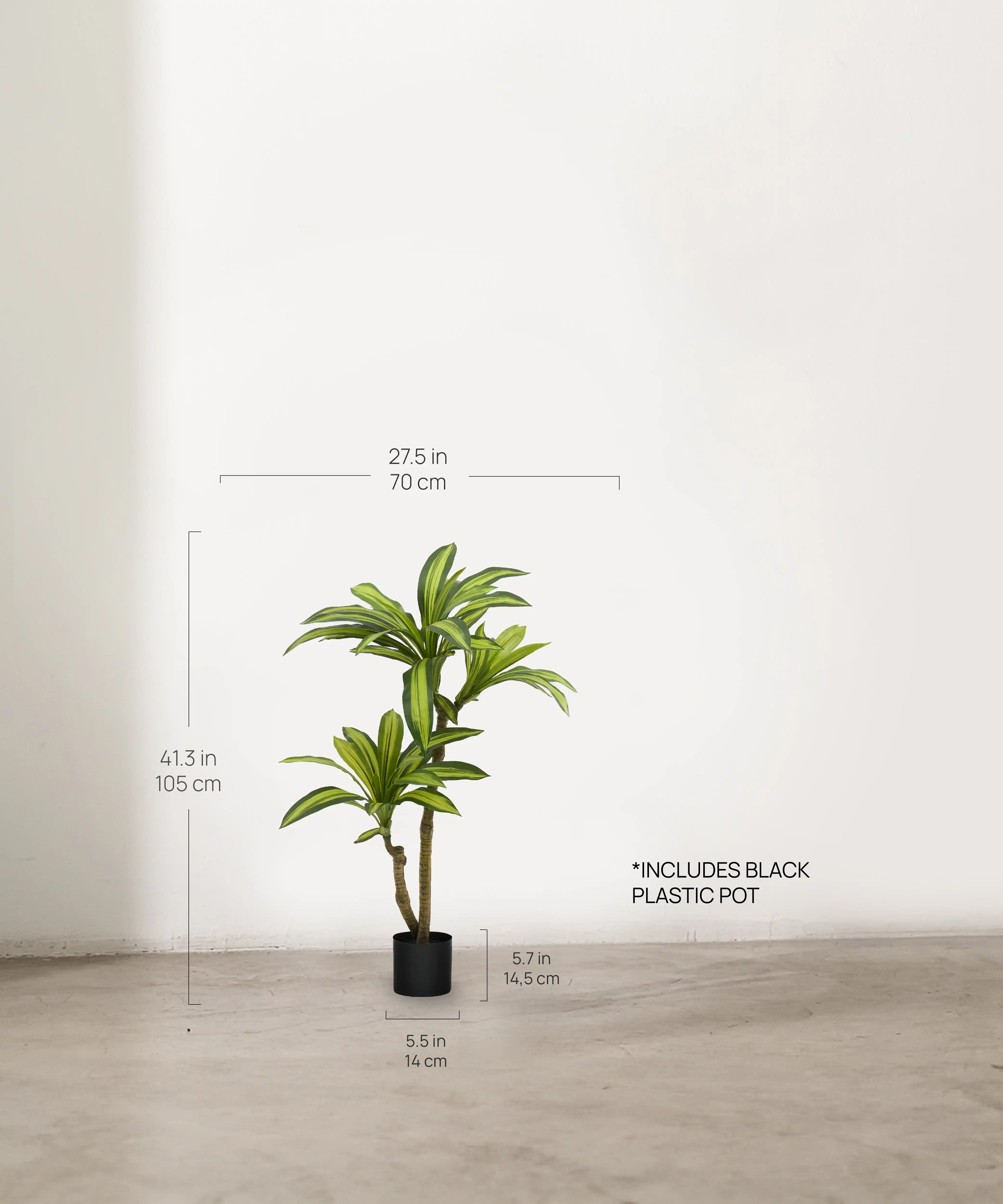 Maia Shop: No Duties for the US - Wholesale Artificial Plant - 3.5' Artificial Dracaena Tree3