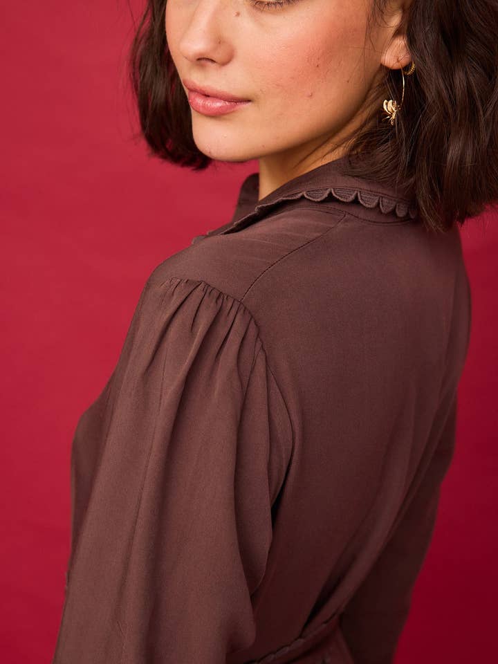 Rio Chocolate Short Dress for wholesale by Smile