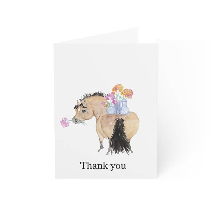 Sona Equestrian - Wholesale Christmas Card - Adorable Ponies Single Greeting Card4