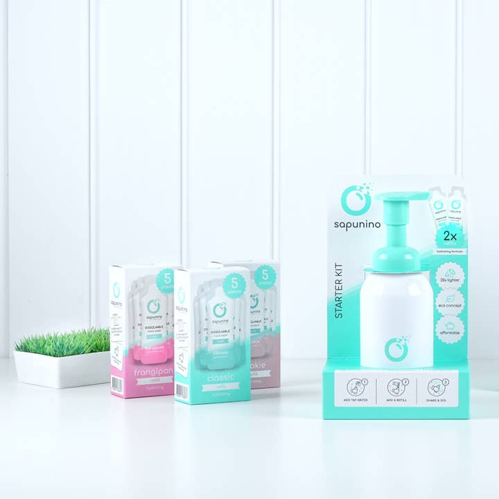 Sapunino® - Wholesale Hand soap/wash - Natural hand wash refill for Sapunino - box with 5 pcs6