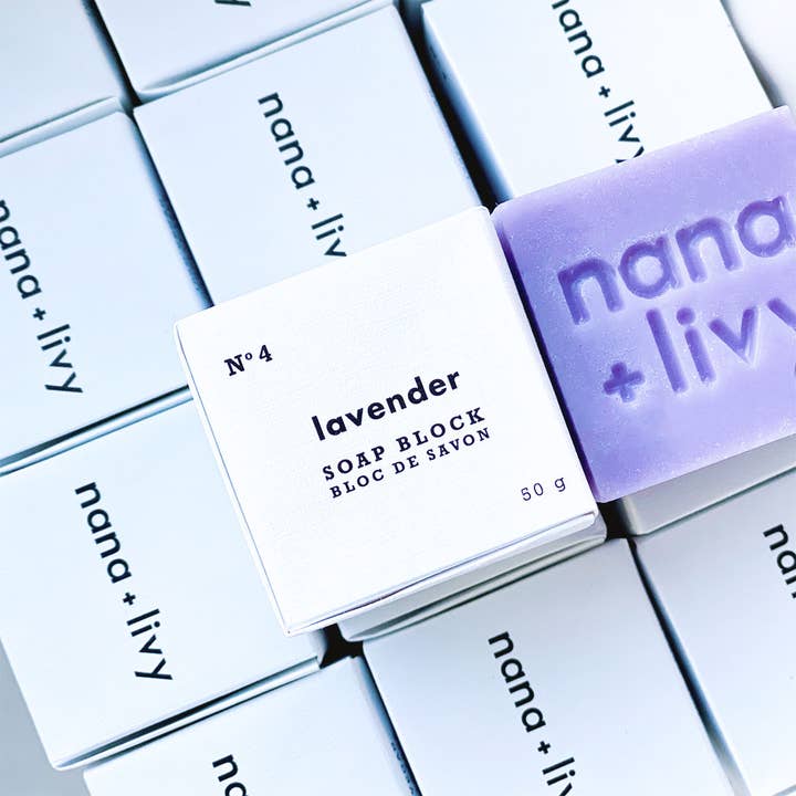 Nana + Livy – wholesale Tvål – Nr 4 Lavendel Tvålblock