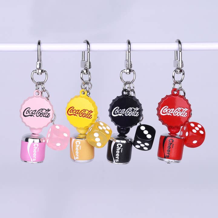 Creative Beverage Bottle Cap Keychain for wholesale by MKS America