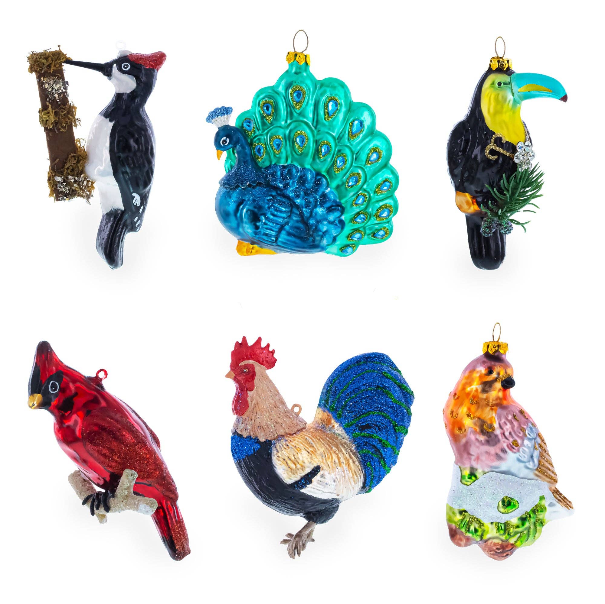 BestPysanky - Venta al por mayor Adornos - Adorno de cristal rojo cardenal4