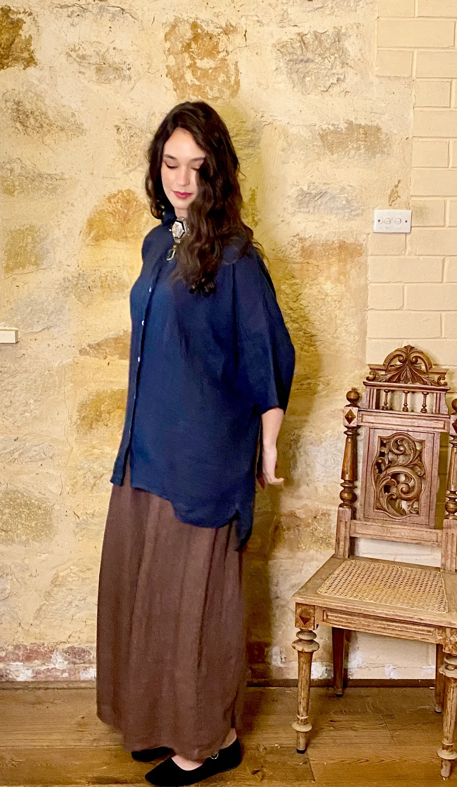 Miss Rose Sister Violet - Wholesale Button Down Shirt - Women's - WOMEN'S - Teddy Linen Shirt19