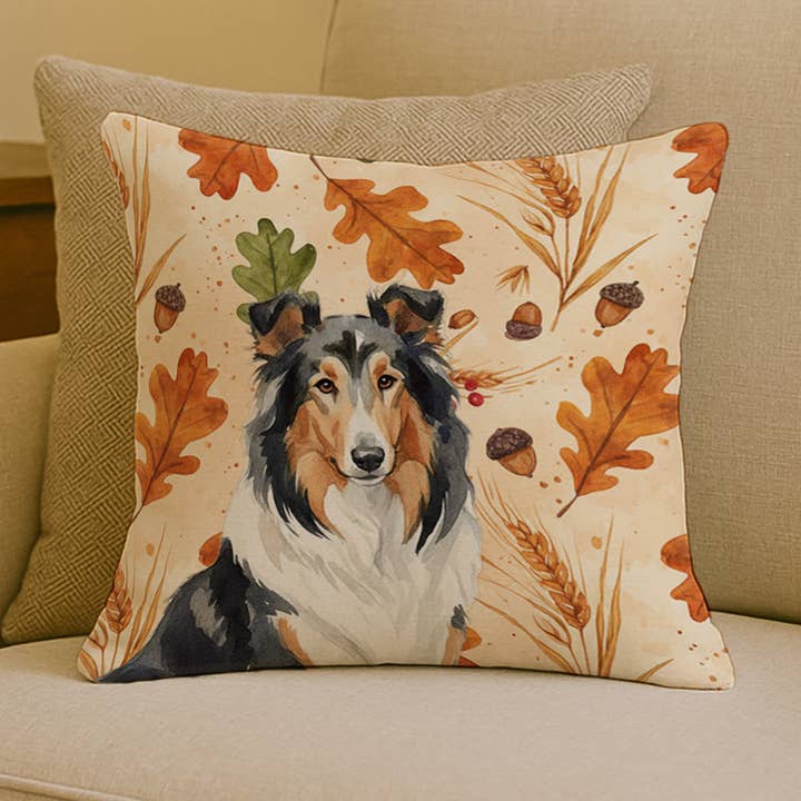 Cuscino Autunnale Tricolore Collie Heirloom 18x18 WDK7787 per la vendita all'ingrosso da parte di Caroline's Treasures