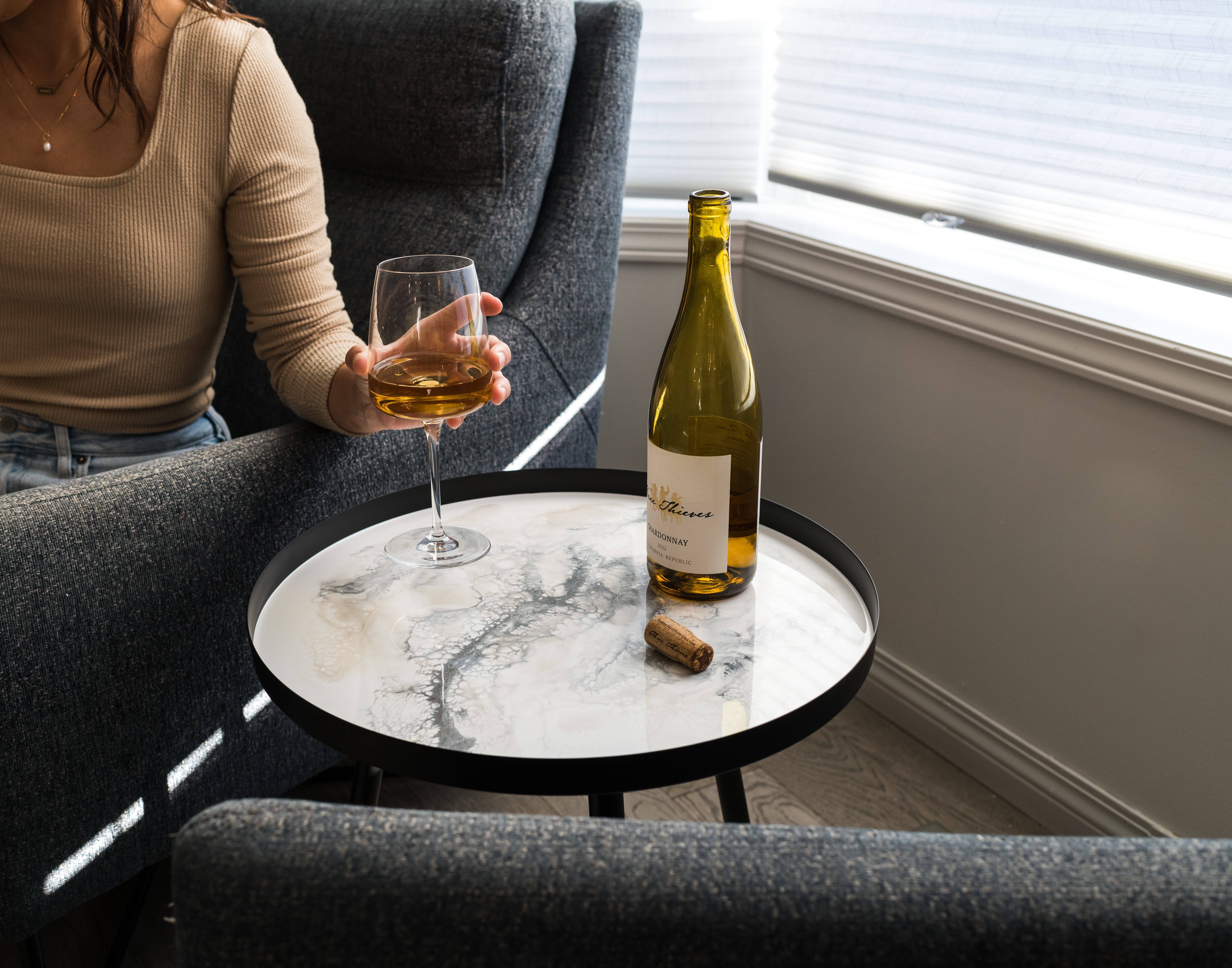 Lynn & Liana Designs - Wholesale Side Table - Resin Accented Side Table - No Tariffs!12