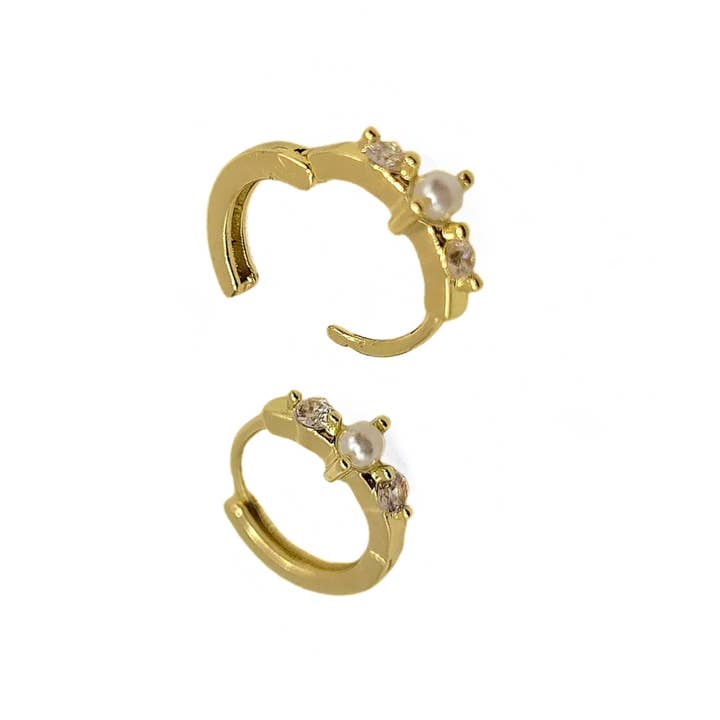 Sacred Sparkle Jewelry and Accessories - Wholesale Huggie Earrings - Huggie Earrings Gold Plating for Trendy Boutique