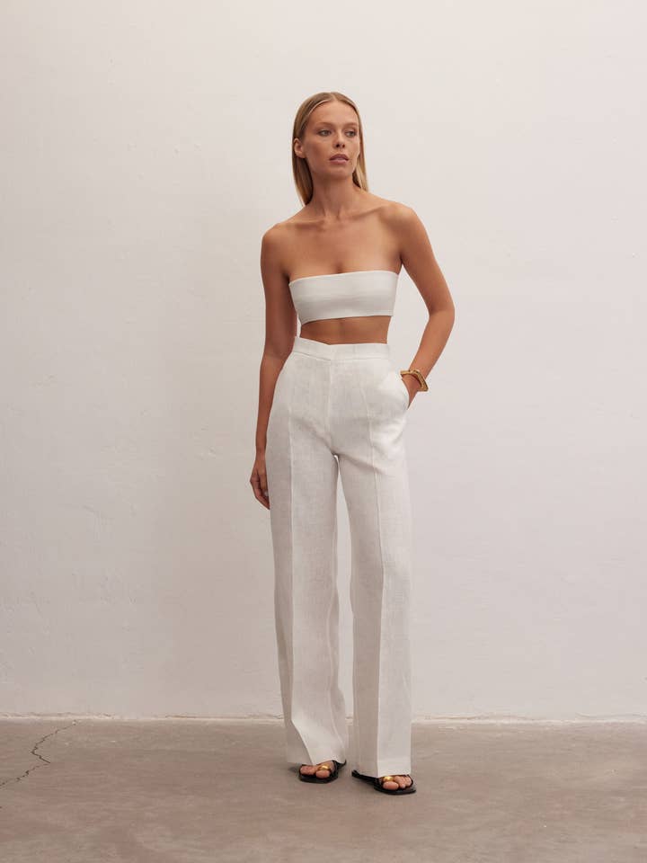 Le Cle - Wholesale Pants – Women's - Nyx Pants | High-Waisted Linen Trousers1